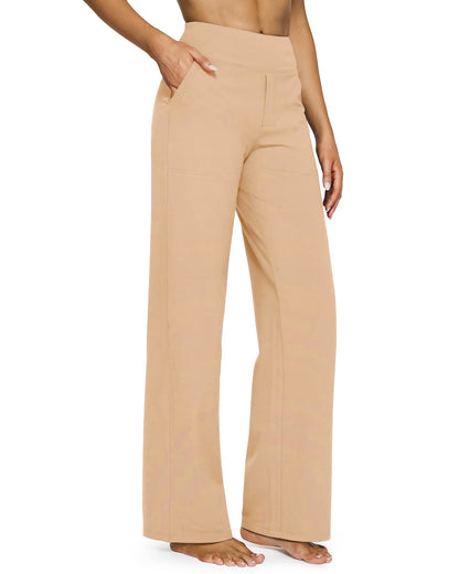 New🔥Women's High Waist Stretch Casual Yoga Wide Leg Pants