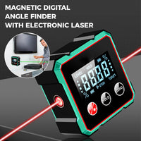 Magnetic Digital Angle Finder with Electronic Laser