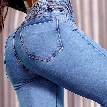 🔥Hot Sale🔥Stretch flare jeans with a high waist