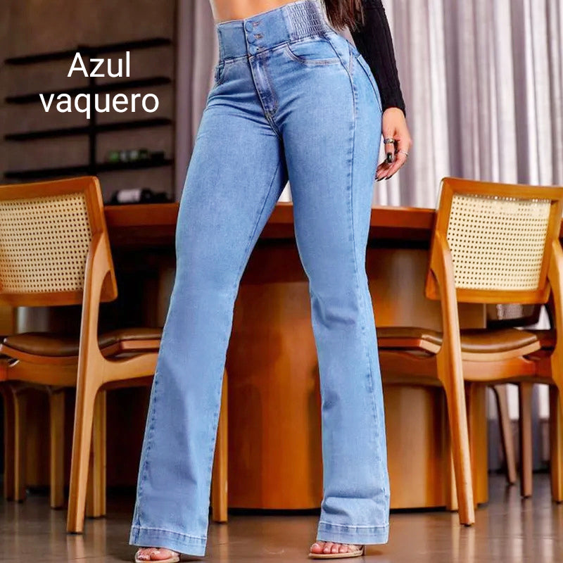 🔥Hot Sale🔥Stretch flare jeans with a high waist