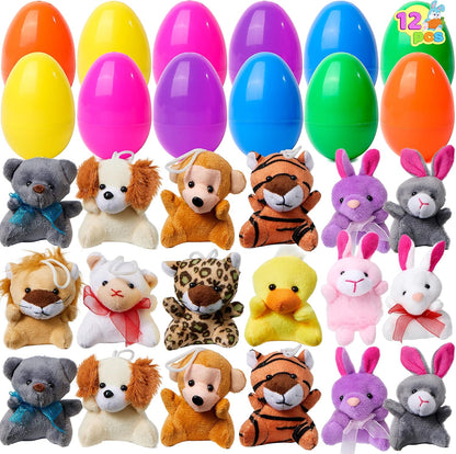 🔥2025 HOT SALE--50% OFF🔥 Prefilled Easter Eggs, Filled with Plush Animal Toys🔥