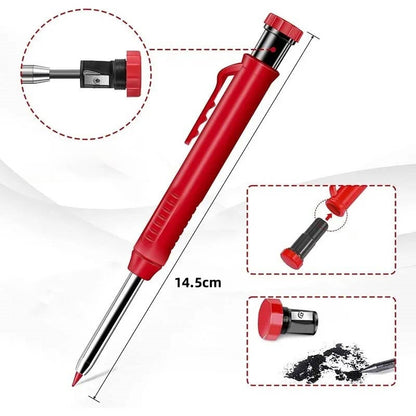 Multifunctional Quick-Drying Carpenter Pencil with Sharpener