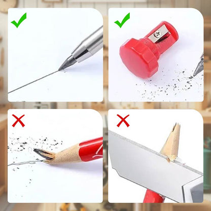 Multifunctional Quick-Drying Carpenter Pencil with Sharpener