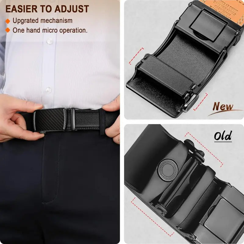 🌸LAST DAY PROMOTION - 50%OFF🌸 Leather Ratchet Belt With Adjustable Buckle