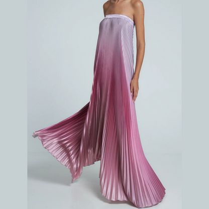 🌸Spring Specials💐 Ombre Strapless Pleated Evening Dress