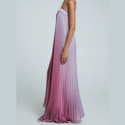 🌸Spring Specials💐 Ombre Strapless Pleated Evening Dress