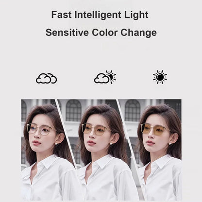 Adaptive Color-Changing Blue Light Blocking Sunglasses