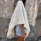🔥🔥🔥Elegant Solid Color Soft Cutout Tassel Shawl