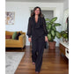 🌸Spring Specials🌸 Elegant Black Beaded Wide-Leg Jumpsuit