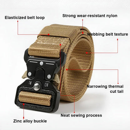 Men's Tear Resistant Quick Release Nylon Belt