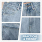 Women's High-Waist Loose Fit Denim Shorts
