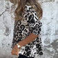 💕Limited Time 50% Off💕Women's Leopard Print Crew Neck Stretch Top