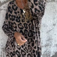 💕Limited Time 50% Off💕Women's Leopard Print Crew Neck Stretch Top