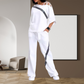 Women’s Striped Short-Sleeve Tops ＆ Pants Two-Piece Set