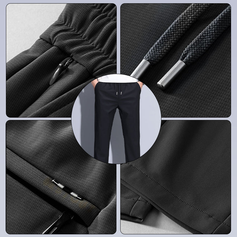 Men's Regular Fit Straight-Leg Drawstring Pants