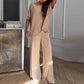 Women’s Casual One Shoulder Top & Pants Two-Piece Set