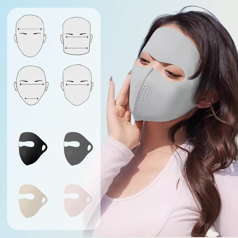 Protects against 99% of UV rays💥Full Face Breathable Sun Protection Mask
