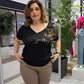 🌸Spring Specials💐 Women's Casual Elegant Printed V-Neck Top