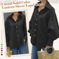 Women's Casual Solid Color Lantern Sleeve Lapel Shirt