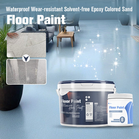 ✨New Product Listing💥 50% off for a limited time❗️Waterproof Wear-resistant Solvent-free Epoxy Colored Sand Floor Paint#floorpaint #floor #furnish #fyp