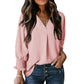 ❤️‍🔥Last Day-60% Off🧡Women's V-Neck Casual 3/4 Sleeve Loose Shirt