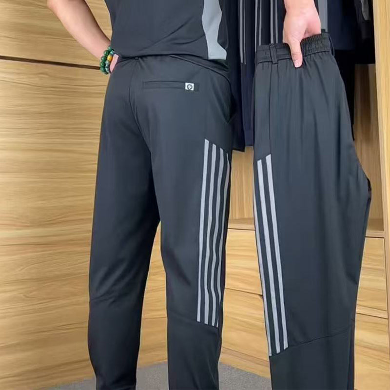 🌴Summer Specials❄️Men's Casual Sports Short Sleeve Long Pants (2-Piece Set)
