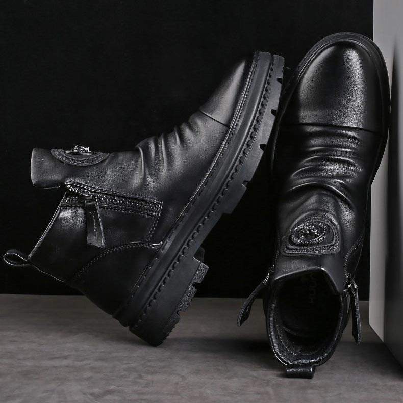 🔥💥Hot Sale-70%OFF💥 Men’s Classic Casual Side-zip Leather Boots-[Best Gift]