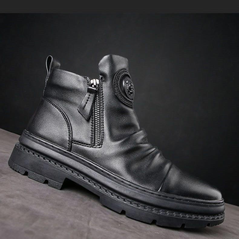 🔥💥Hot Sale-70%OFF💥 Men’s Classic Casual Side-zip Leather Boots-[Best Gift]
