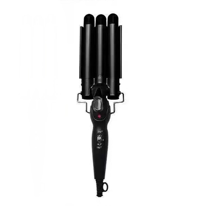3-Barrel Curling Iron with Adjustable Temperature