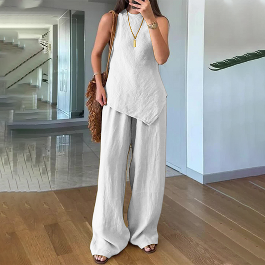 Women's Tank Top & Wide Leg Pants Set