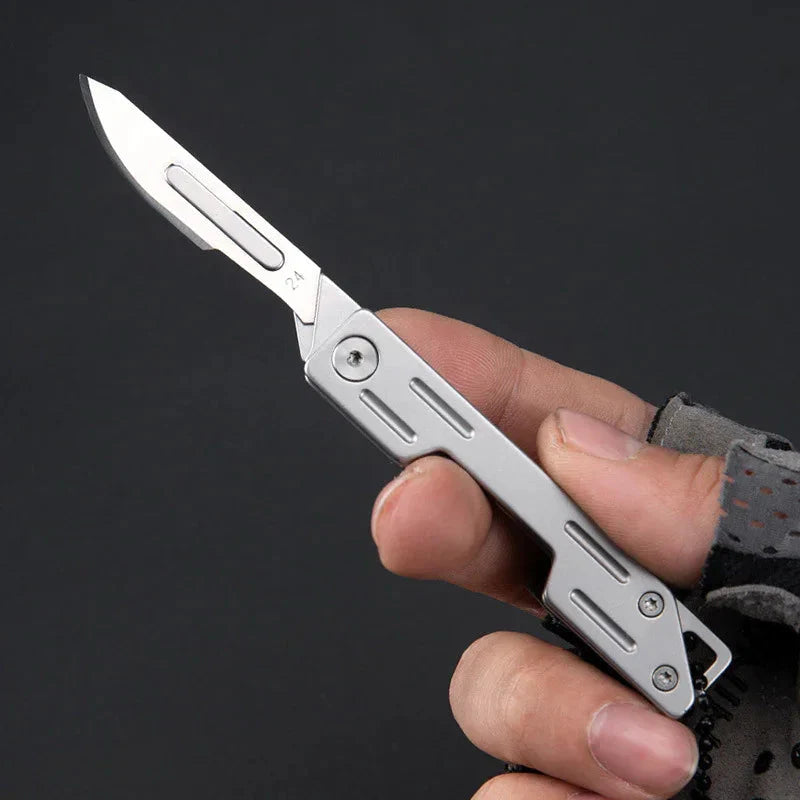 Stainless Steel Portable Utility Knife Carving Knife(Free 10PCS Blades)