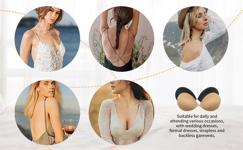 ✨ Invisible chest patch | Wearing a suspender / dress is a must! Gather naturally without leaving a trace