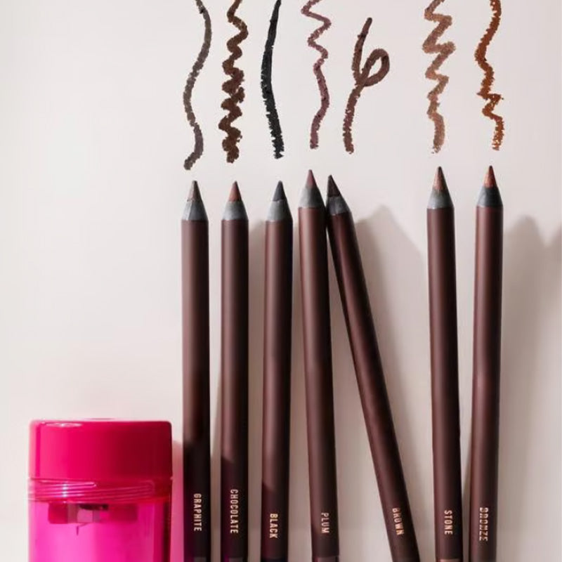🎁LAST DAY SALE £8.99 with FREE Eyeliner Sharpener!!🔥-🌟24 HR Waterproof Eyeliner Duo Sharpenable Eye Pencil