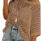 💥This Week's Special Price 💥Womens Summer Scoop Neck ShortSleeve Sweater Casual Crochet Hollow Out KnitTops