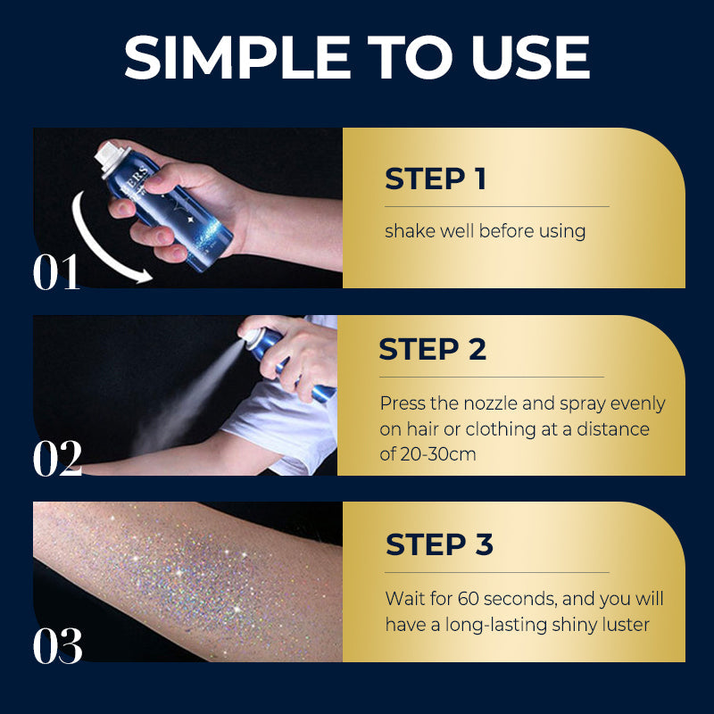2025 New Product Hot Sale🔥Long-Lasting Shiny Body Glitter Spray💎💃