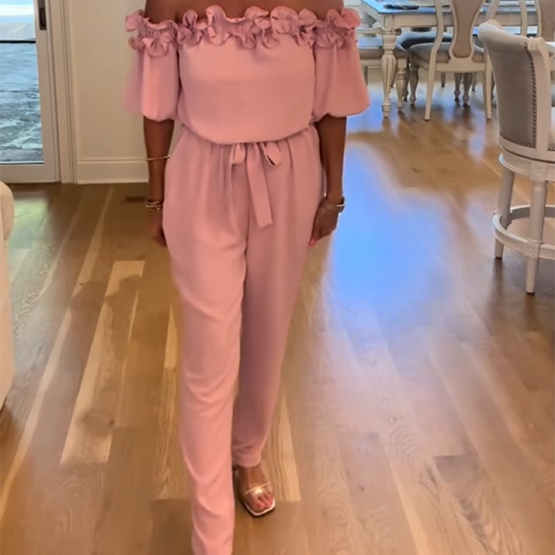 ⏳Time-limited Special⏰Shoulder Frill Design Jumpsuit 