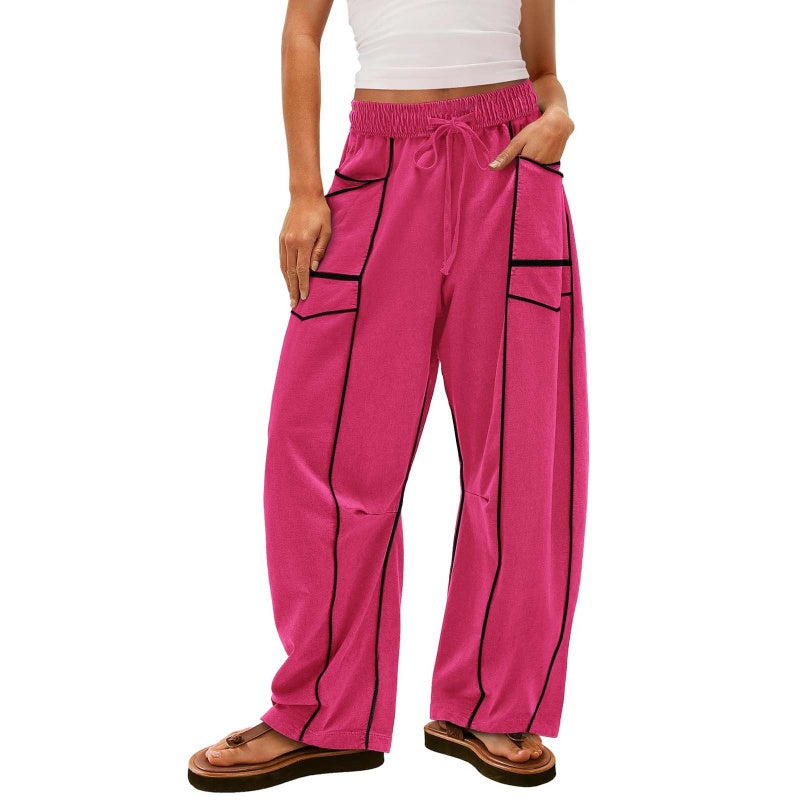 ⏳Time-limited Special⏰Women's Casual Loose Drawstring Wide-Leg Pants👖