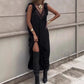 🌸Lace V-Neck Maxi Dress: Sleeveless, Flowy Silhouette, Stunning for Events