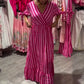 ✨ Striped V-Neck Casual Dress - Women's Flattering Silhouette, Breathable Material | Ideal for Summer Days, Garden Gatherings & More