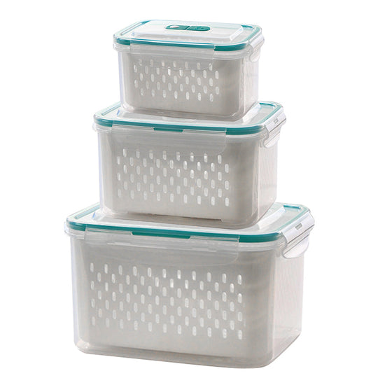 🔥Summer Hot Sale 49％ OFF💝2 in 1 Draining Fresh-Keep Food Container