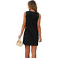 🌸 Elegant Solid Sleeveless Slit Dress - Women's Short Length | Versatile for Dressy or Casual Occasions | Easy to Pair with Heels or Sandals