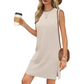 🌸 Elegant Solid Sleeveless Slit Dress - Women's Short Length | Versatile for Dressy or Casual Occasions | Easy to Pair with Heels or Sandals