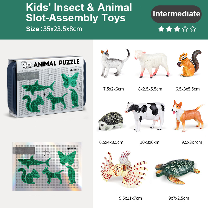 🐞 Insect & Animal Slot-Assembly Toys🎄🎁