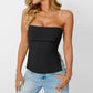 🔥Sexy Strapless Top: Sleek Fit, Alluring Neckline, Effortless Charm