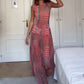 Women's Sheer Mesh Sleeveless Top & Skirt Set