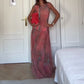 Women's Sheer Mesh Sleeveless Top & Skirt Set