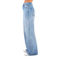 Women’s Denim High-Waisted Wide Leg Pants