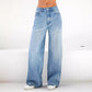 Women’s Denim High-Waisted Wide Leg Pants