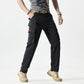 Men's straight-leg pants with pockets