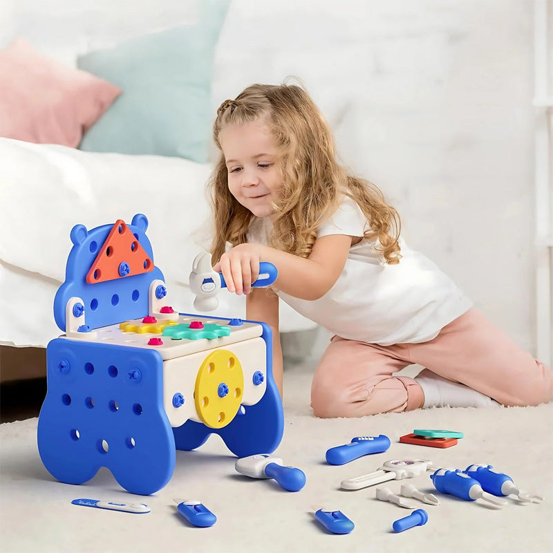 ✨【60-Piece Kids Pretend Repair Tool Set】✨ -🧠🚀Ignite the creativity of budding builders!
